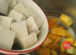 Illustration of how to make papaya tofu dumpling soup 7