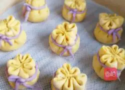 How to make lucky bag bean paste buns 8