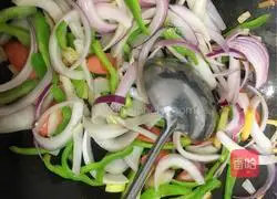 Illustration of how to make instant noodles with ham and eggs 6