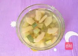 Illustration of how to make rock sugar lotus and winter melon rind 8