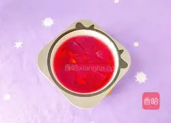 Illustration of how to make healthy dragon fruit sweet soup 11
