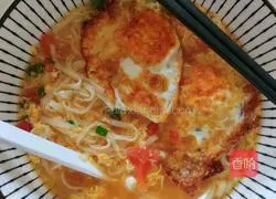 Illustration of how to make tomato and egg noodles 7