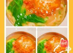 Illustration of how to make fried egg noodle soup 8