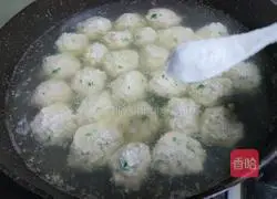 Illustration of how to make tofu meatball soup 12