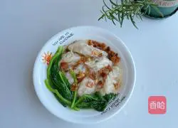 Green vegetable and seafood dumpling soup Illustration of how to do it 13