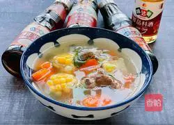 Carrot, Corn and Spare Ribs Soup Recipe Illustration 9