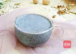 Illustration of how to make black sesame and walnut milk 16