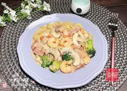 Cream mushroom seafood pasta recipe 20