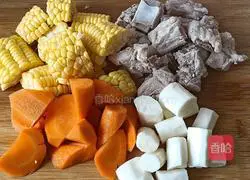 Yam and Corn Stewed Pork Ribs Recipe Illustration 2