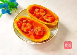 Illustration of how to make mushrooms and papaya 1