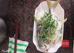 Steamed Pomfret Illustration of how to do it 5