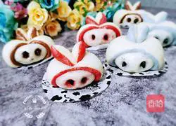 Illustration of how to make cute rabbit steamed buns 9
