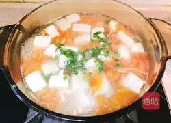Illustration of how to make shrimp and tofu soup 11