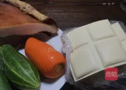 Illustration of how to make casserole stewed tofu 1