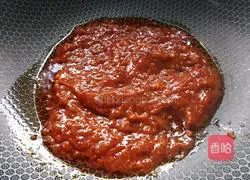 Illustration of how to make tomato braised meat sauce pasta 10
