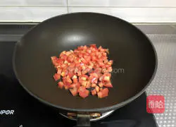 Illustration of how to make tomato soup noodles 5