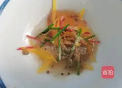 Illustration of how to make vinegar, pepper, corn, tofu and egg soup 8