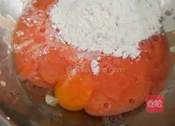 Illustration of how to make tomato egg pancake 3