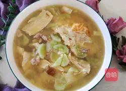 Illustration of making yuba and egg soup 13