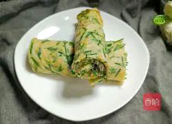 Leek Pancakes - Illustration of how to make magical flour 8