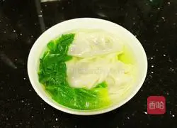 Illustration of how to make lettuce and beef dumplings 14