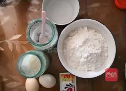 Illustration of how to make scallion pancakes 1