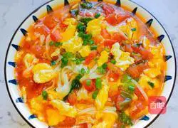 Illustration of how to make tomato egg noodles 12