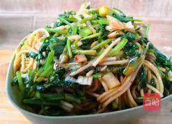 Illustration of how to make coriander noodles 8