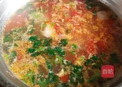 Tomato and egg soup Illustration of how to do it 4