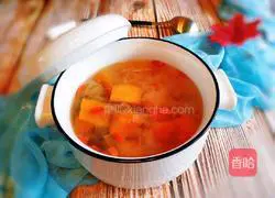 Illustration of how to make red dates, papaya and white fungus stewed 11