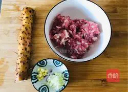 Super tender steamed yam pancakes , Illustrations of baby's favorite recipes 1