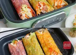 Illustration of how to make vegetable rolls 5