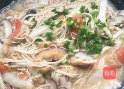 Illustration of how to make egg noodles with mushrooms, chicken and cabbage 7