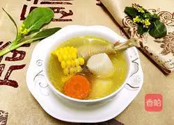 Illustration of how to make corn, yam and chicken soup 6