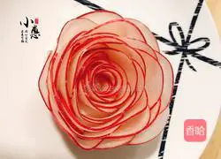 Illustration of how to make red radish and roses 16