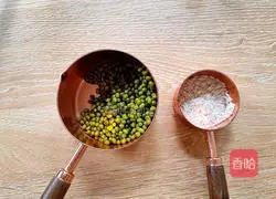 Illustration of how to make mung bean paste and milk 2