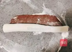 Illustration of how to make cocoa taro mud shell buns 12