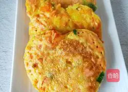 Illustration of how to make carrot and egg pancakes 8