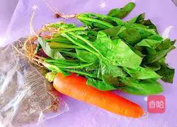 Picture of how to make spinach, carrot and kelp soup 2
