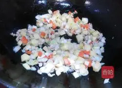 Illustration of Korean fried noodles 3