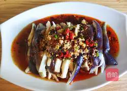 Illustration of how to make cold eggplant 11