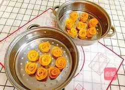 Rose steamed buns Illustration of how to do it 20