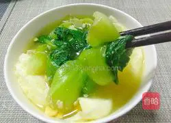 Poached egg and vegetable soup recipe 1