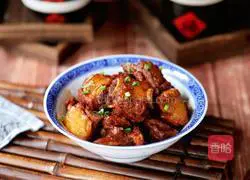 Illustration of making sauce-flavored pork ribs 14