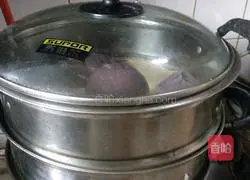 Illustration of how to make healthy black rice noodles and three fresh buns 8