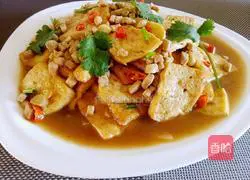 Illustration of how to make minced meat tofu 11