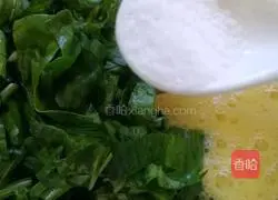 Baby breakfast~Illustration of how to make rice egg pancake 3