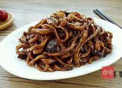 Illustration of Korean fried noodles 10