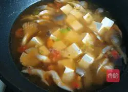 Double Mushroom Tomato Tofu Soup Recipe Illustration 11