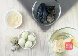 Pregnancy preparation soup recipe Quail egg bamboo sheng soup combined with brain nutrition supplement Illustration of how to do it 1